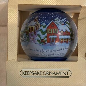 Vintage Hallmark Keepsake New Home 1982 Satin Ornament